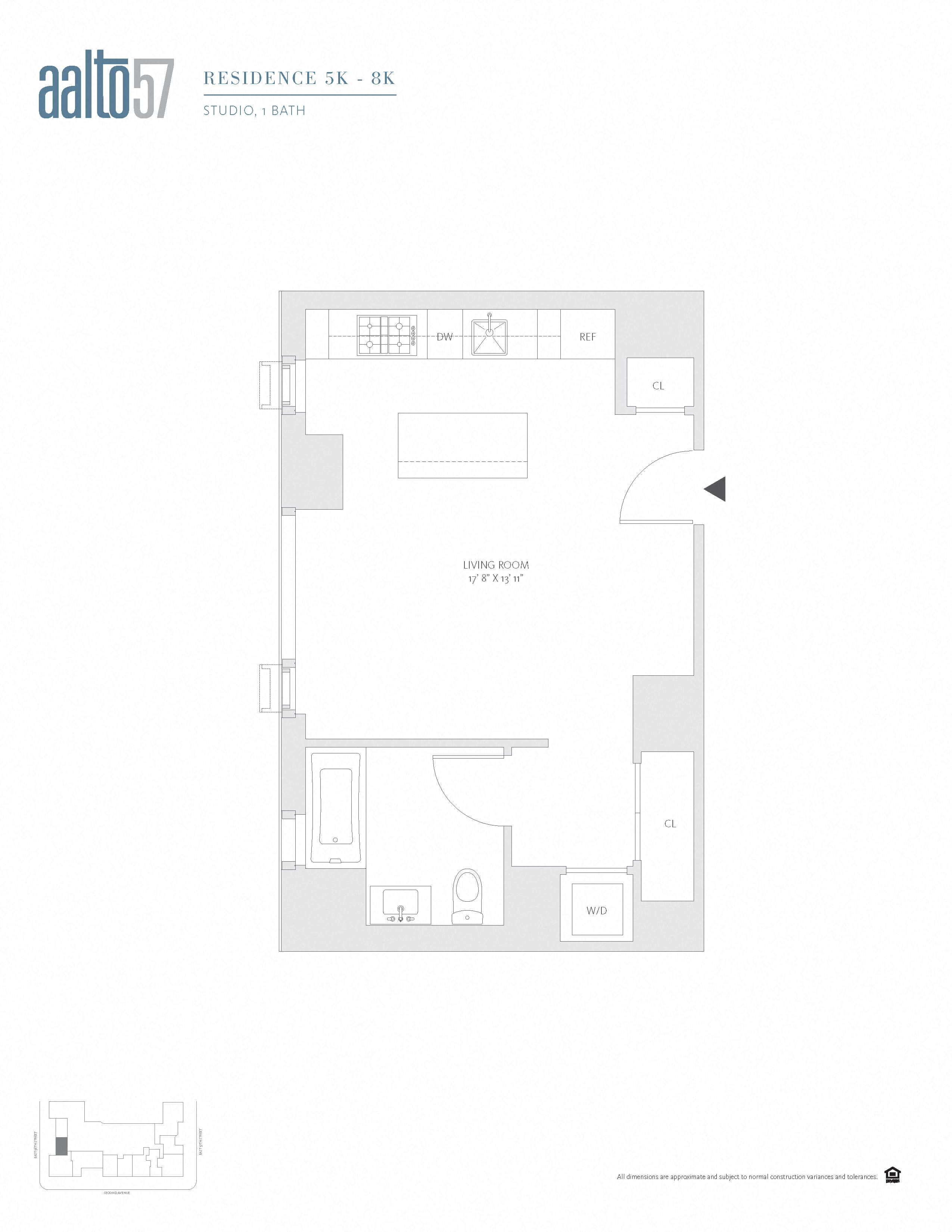 Apartment 05K floorplan